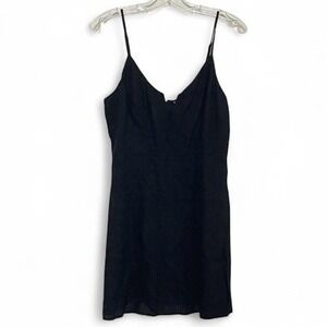 Lottie Moss Black Mini Dress Medium Sleeveless Spaghetti Strap Party Cocktail